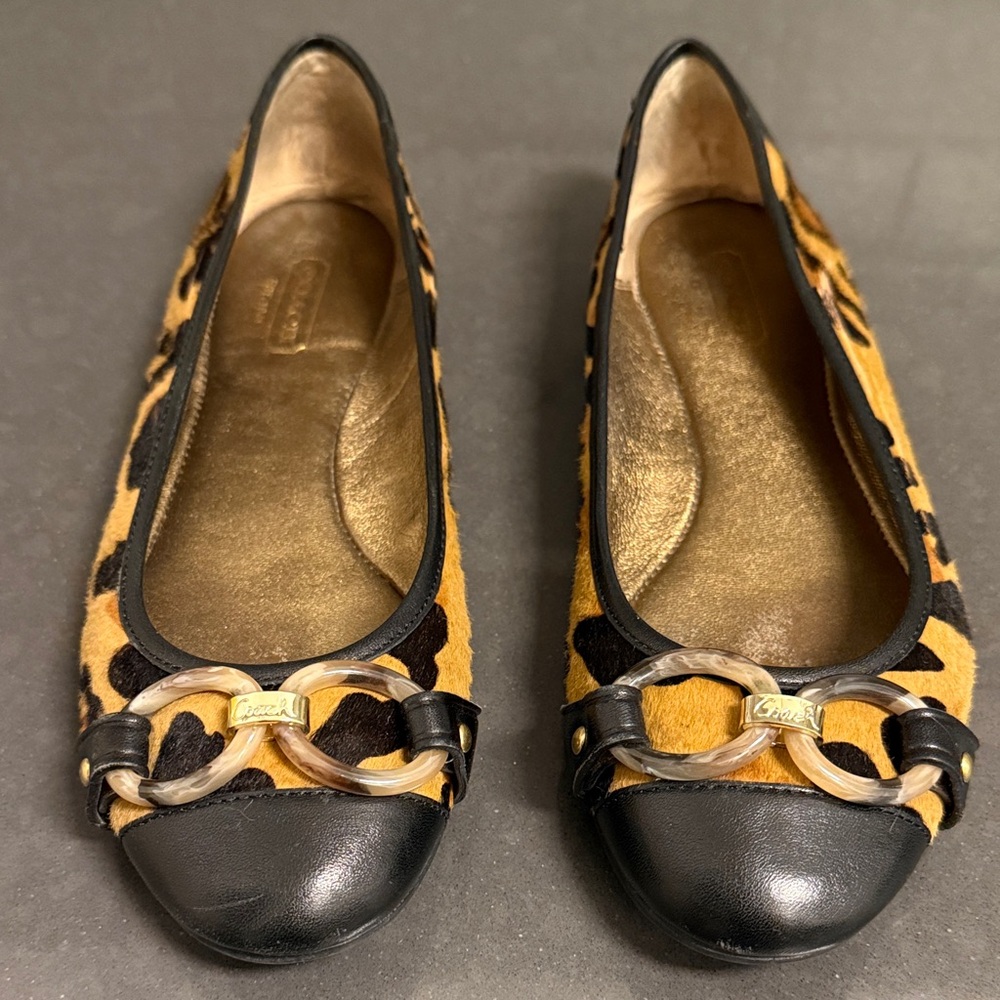 Coach Desire Haircalf Flats Size 7M